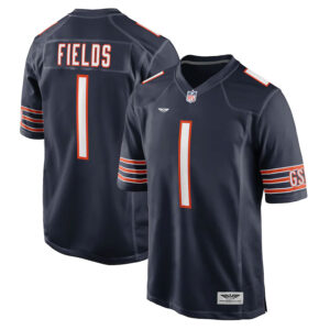 Justin Fields Chicago Bears CJP Apparel Player Game Jersey - Navy