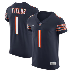 Justin Fields Chicago Bears CJP Apparel Vapor Elite Jersey - Navy