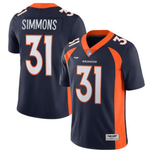 Justin Simmons Denver Broncos CJP Apparel Alternate Vapor Limited Jersey - Navy