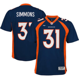 Justin Simmons Denver Broncos CJP Apparel Game Jersey - Navy
