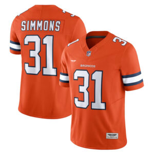 Justin Simmons Denver Broncos CJP Apparel Vapor F.U.S.E. Limited Jersey - Orange