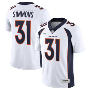 Justin Simmons Denver Broncos CJP Apparel Vapor Limited Jersey - White