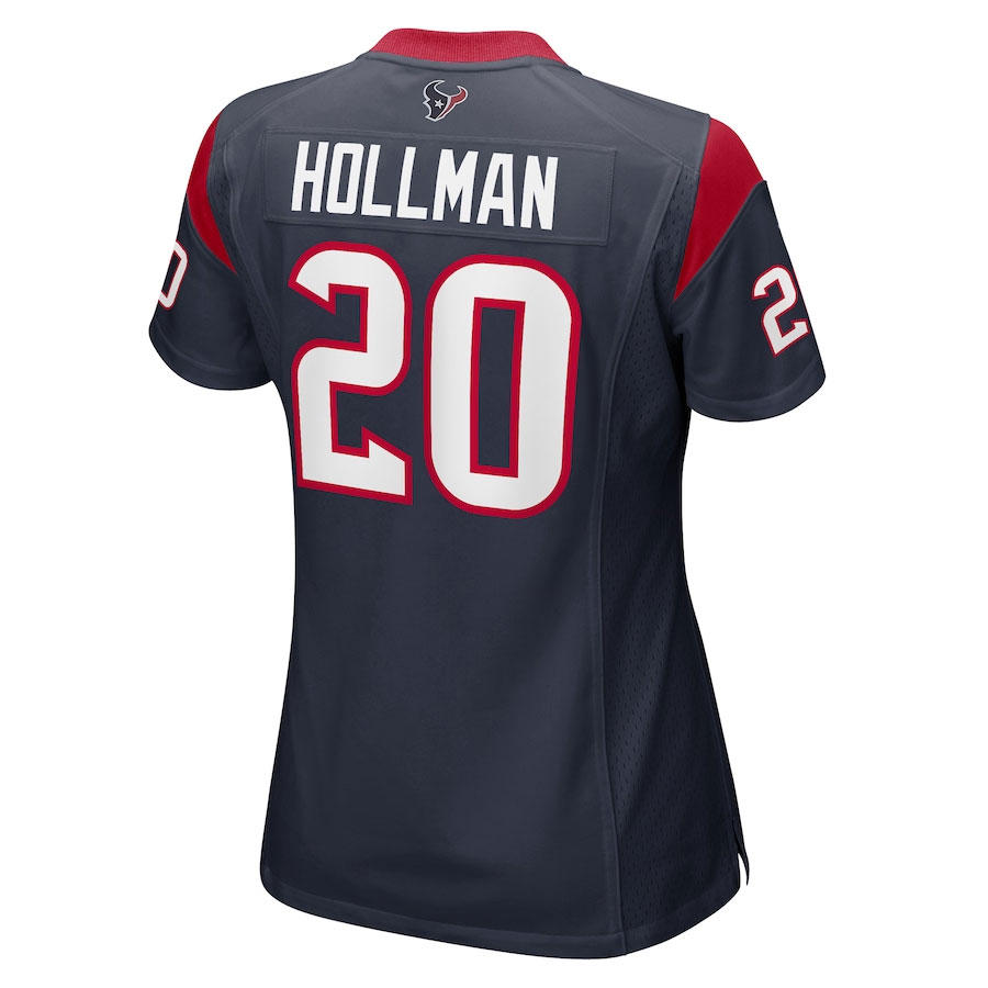 Ka'Dar-Hollman-Houston-Texans-CJP-Apparel-Women's-Team-Game-Jersey---Navy.Back-Viwe