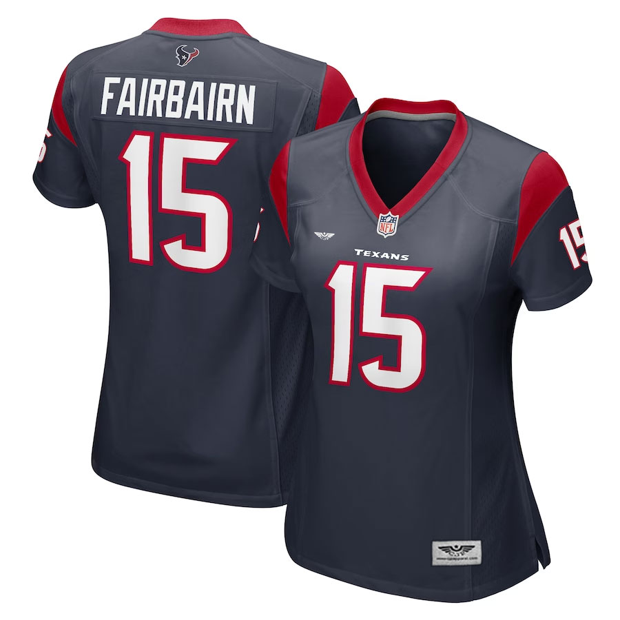 Ka'imi-Fairbairn-Houston-Texans-CJP-Apparel-Women's-Team-Game-Jersey---Navy
