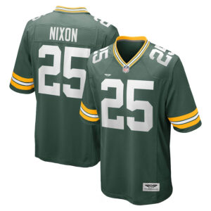 Keisean Nixon Green Bay Packers  CJP Apparel Game Player Jersey - Green