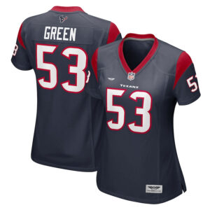 Kendrick Green Houston Texans CJP Apparel Women's Team Game Jersey - Navy