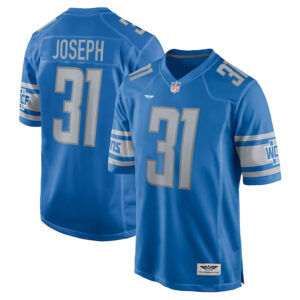 Kerby Joseph Detroit Lions CJP Apparel Player Game Jersey - Blue
