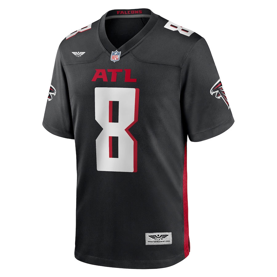 Kyle-Pitts-Atlanta-Falcons-CJP-Apparel--Game-Jersey---Black-Furent-VIwe