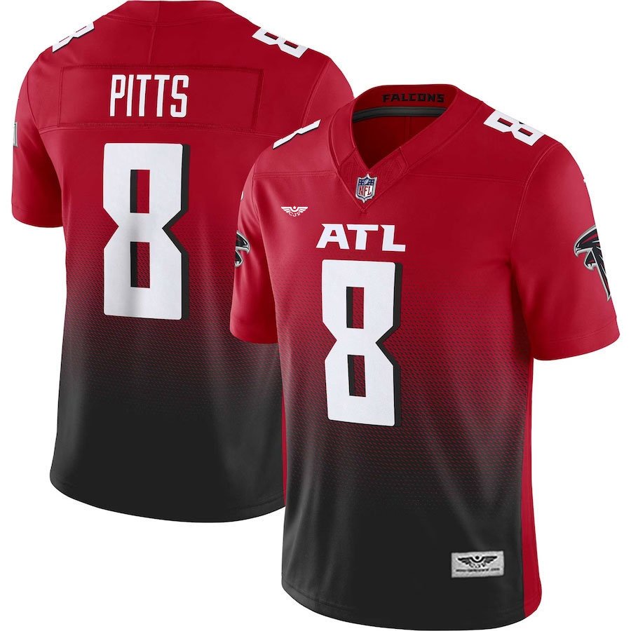 Kyle-Pitts-Atlanta-Falcons-CJP-Apparel-Vapor-F.U.S.E.-Limited-Jersey---Red