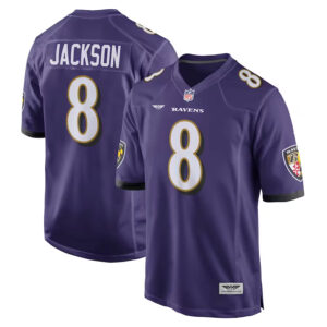 Lamar Jackson Baltimore Ravens CJP Apparel Game Jersey - Purple