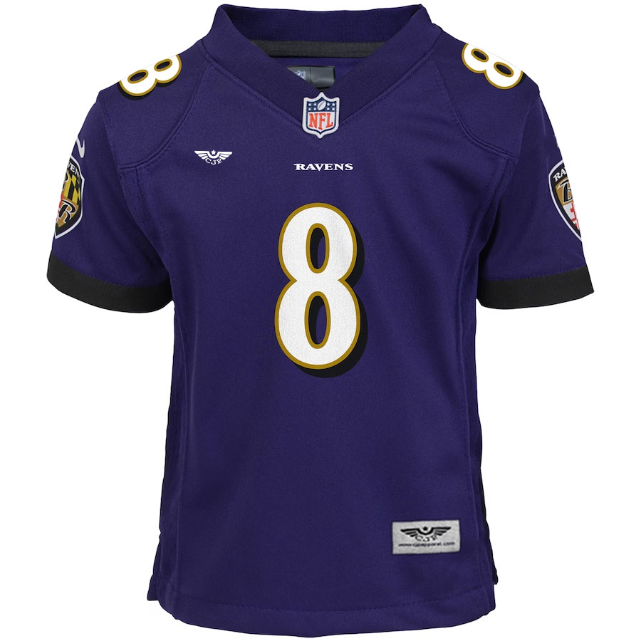 Lamar-Jackson-Baltimore-Ravens-CJP-Apparel-Game-Jersey---Purple-Furent-Viwe