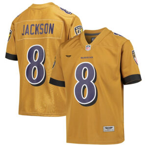 Lamar Jackson Baltimore Ravens CJP Apparel Inverted Game Jersey - Gold
