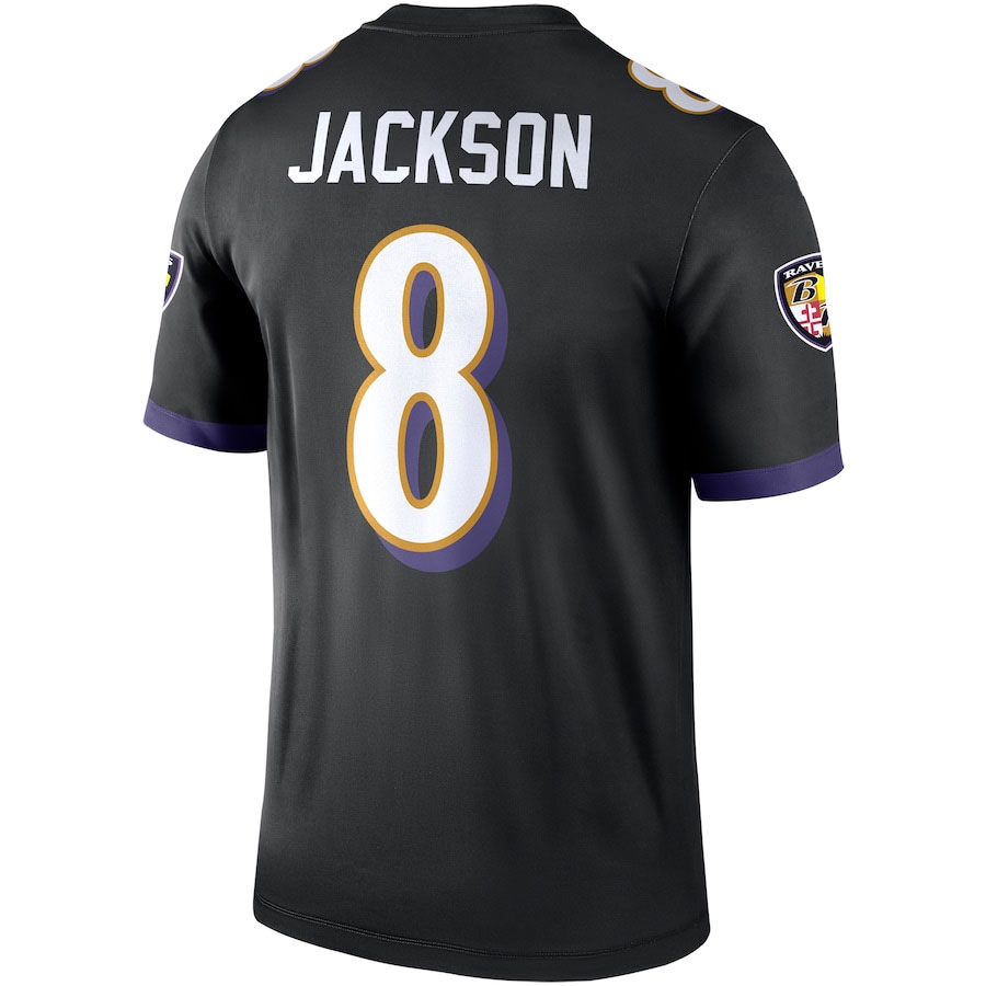 Lamar-Jackson-Baltimore-Ravens-CJP-Apparel-Legend-Jersey---Black-Back-Viwe