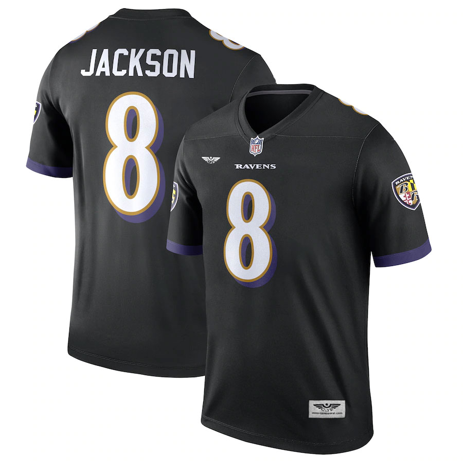 Lamar-Jackson-Baltimore-Ravens-CJP-Apparel-Legend-Jersey---Black