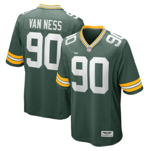 Lukas Van Ness Green Bay Packers  CJP Apparel 2023 NFL Draft First Round Pick Game Jersey - Green