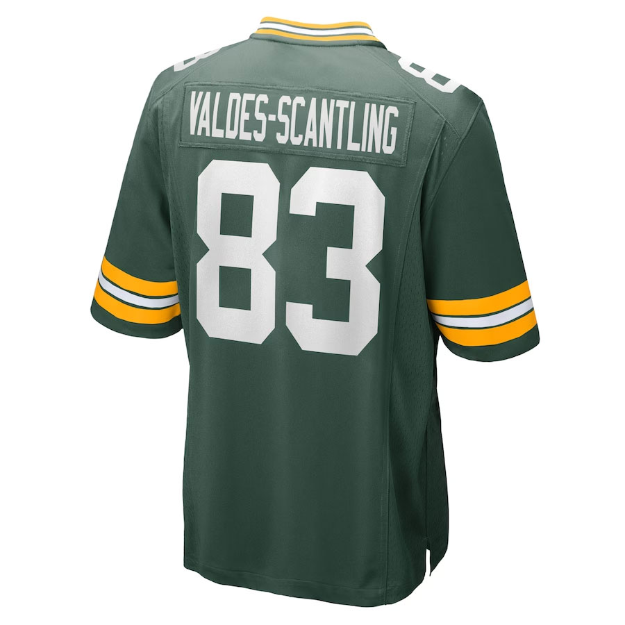 Marquez-Valdes-Scantling-Green-Bay-Packers-CJP-Apparel-Game-Team-Jersey---Green.Back-Viwe