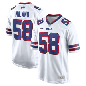 Matt Milano Buffalo Bills CJP Apparel Away Game Player Jersey - White