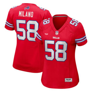 Matt Milano Buffalo Bills CJP Apparel Women's Player Jersey - Red