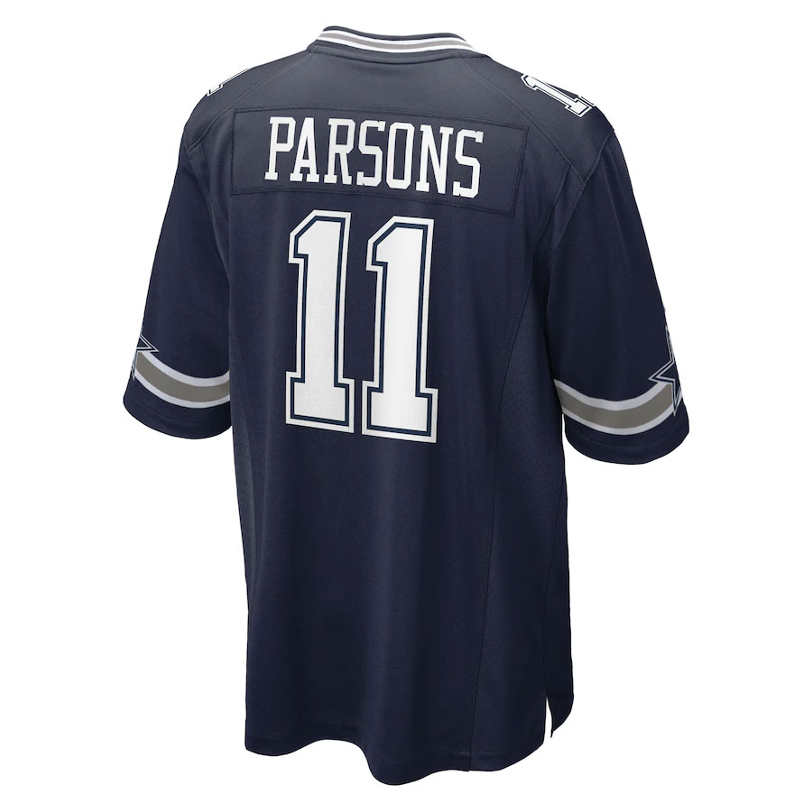 Micah-Parsons-Dallas-Cowboys-CJP-Apparel-2021-NFL-Draft-First-Round-Pick-Game-Jersey---Navy.Back-Viwe