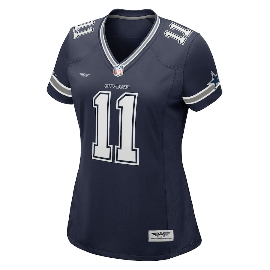 Micah-Parsons-Dallas-Cowboys-CJP-Apparel-Women's-Game-Jersey---Navy.Furent-Viwe