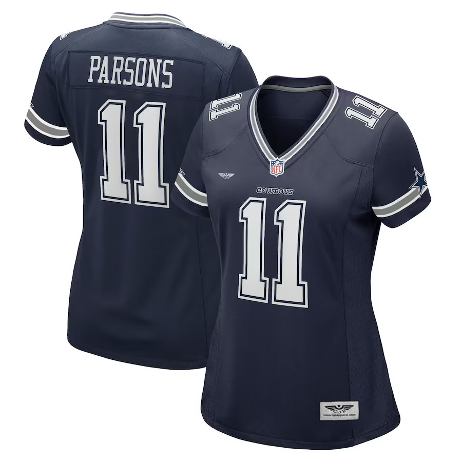 Micah-Parsons-Dallas-Cowboys-CJP-Apparel-Women's-Game-Jersey---Navy