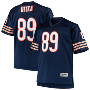 Mike Ditka Chicago Bears CJP Apparel Big & Tall 1966 Retired Player  Jersey - Navy