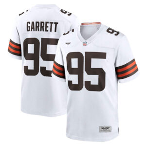 Myles Garrett Cleveland Browns CJP Apparel Away Game Jersey - White