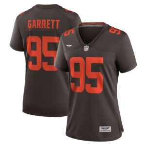 Myles Garrett Cleveland Browns CJP Apparel Women's Alternate Game Jersey - Brown