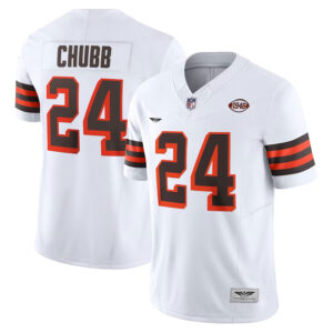 Nick Chubb Cleveland Browns CJP Apparel Vapor F.U.S.E. Limited Jersey - White