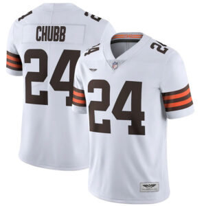 Nick Chubb Cleveland Browns CJP Apparel Vapor Limited Jersey - White