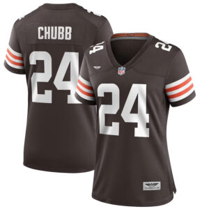 Nick Chubb Cleveland Browns CJP Apparel  Women's Game Jersey - Brown