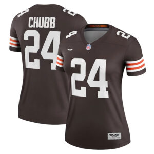 Nick Chubb Cleveland Browns CJP Apparel Women's Legend Jersey - Brown