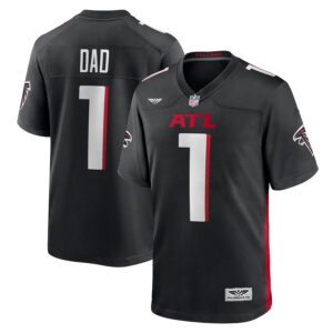 Number 1 Dad Atlanta Falcons CJP Apparel Game Jersey - Black