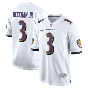 Odell Beckham Jr. Baltimore Ravens CJP Apparel Game Jersey - White