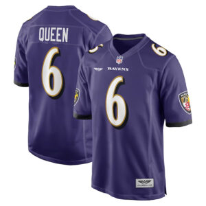 Patrick Queen Baltimore Ravens CJP Apparel Game Player Jersey - Purple