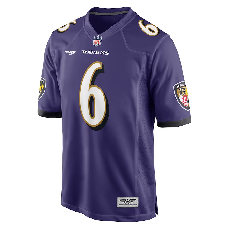 Patrick-Queen-Baltimore-Ravens-CJP-Apparel-Game-Player-Jersey---Purple.Furent-Viwe