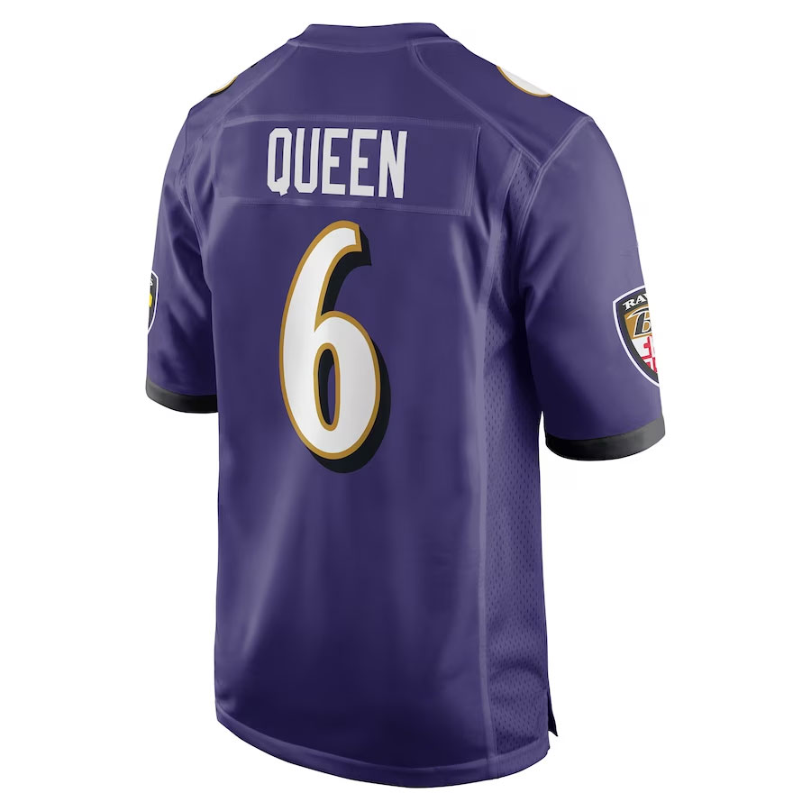 Patrick-Queen-Baltimore-Ravens-CJP-Apparel-Game-Player-Jersey---Purple.back-Viwe