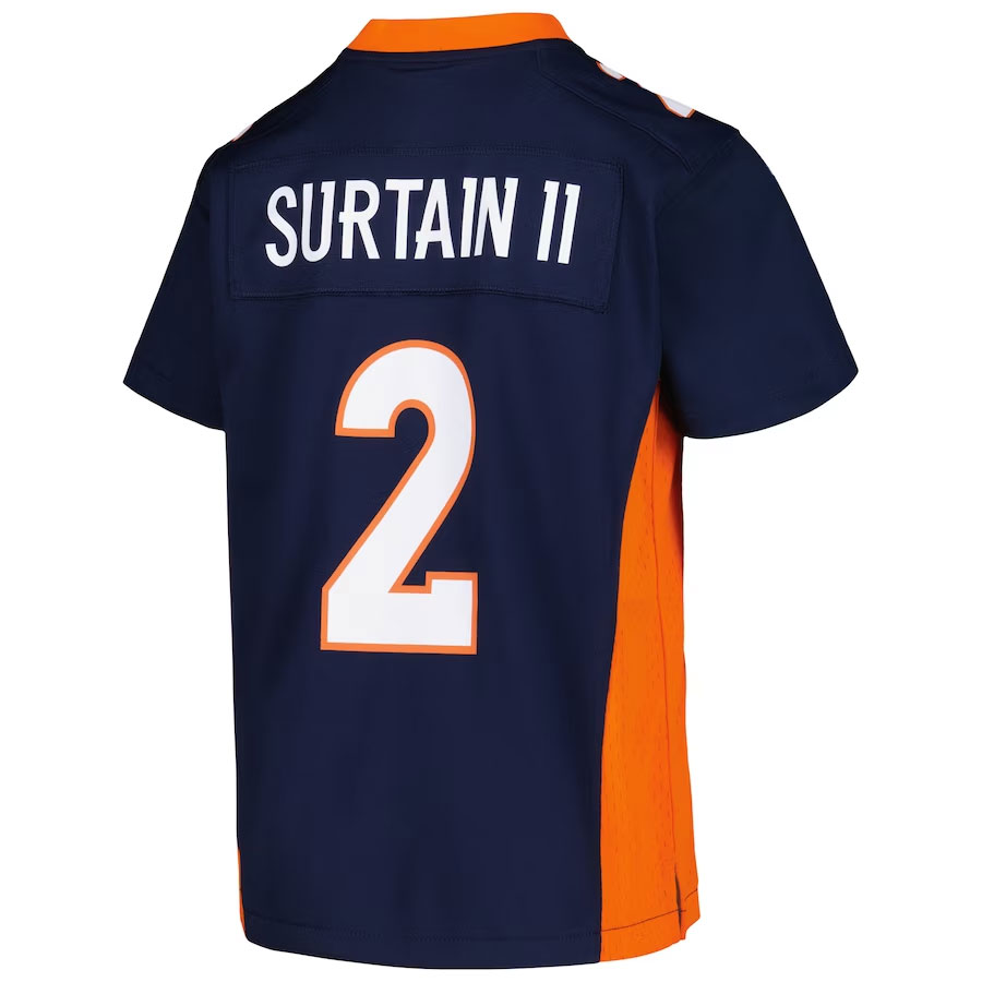 Patrick-Surtain-II-Denver-Broncos-CJP-Apparel-Game-Jersey---Navy.Back-Viwe