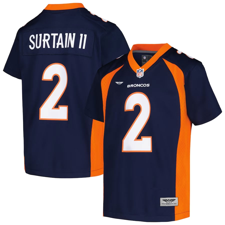 Patrick-Surtain-II-Denver-Broncos-CJP-Apparel-Game-Jersey---Navy