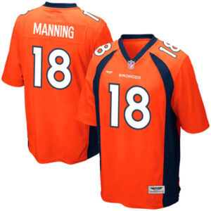Peyton Manning Denver Broncos CJP Apparel Team Color Game Jersey - Orange