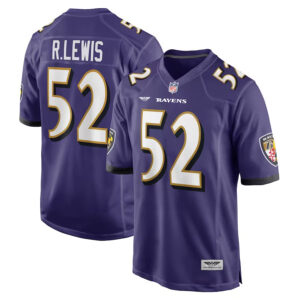 Ray Lewis Baltimore Ravens CJP Apparel Retired Player Game Jersey - Purple