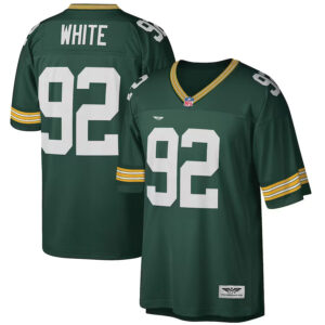 Reggie White Green Bay Packers  CJP Apparel Big & Tall 1996 Retired Player  Jersey - Green