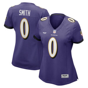 Roquan Smith Baltimore Ravens CJP Apparel Women's Team Game Jersey - Purple
