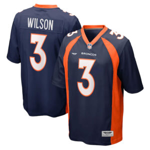 Russell Wilson Denver Broncos CJP Apparel Alternate Game Jersey - Navy