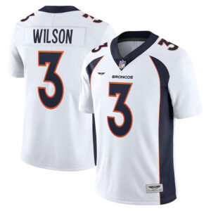 Russell Wilson Denver Broncos  CJP Apparel Team Vapor Limited Jersey - White