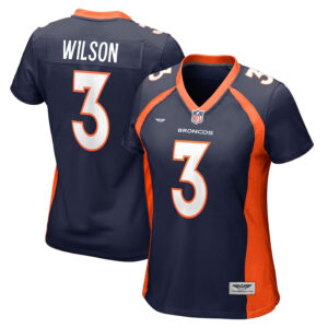 Russell Wilson Denver Broncos  CJP Apparel Women's Player Jersey - Navy