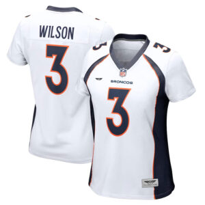 Russell Wilson Denver Broncos  CJP Apparel Women's Player Jersey - White