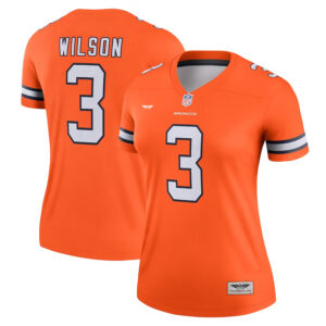 Russell Wilson Denver Broncos  CJP Apparel Women's Team Alternate Legend Jersey - Orange
