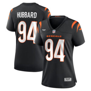 Sam Hubbard Cincinnati Bengals Women's  CJP Apparel  Player Game Jersey - Black