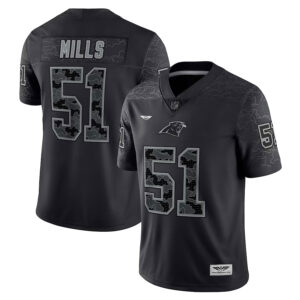 Sam Mills Carolina Panthers CJP Apparel Retired Player RFLCTV Limited Jersey - Black